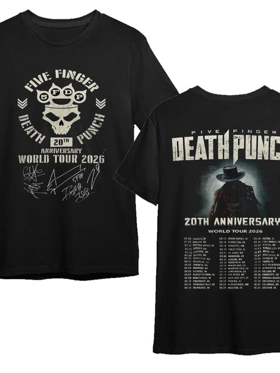 Sara Other - Five Finger Death Punch 20th Anniversary Tour 2026 T shirt 249
